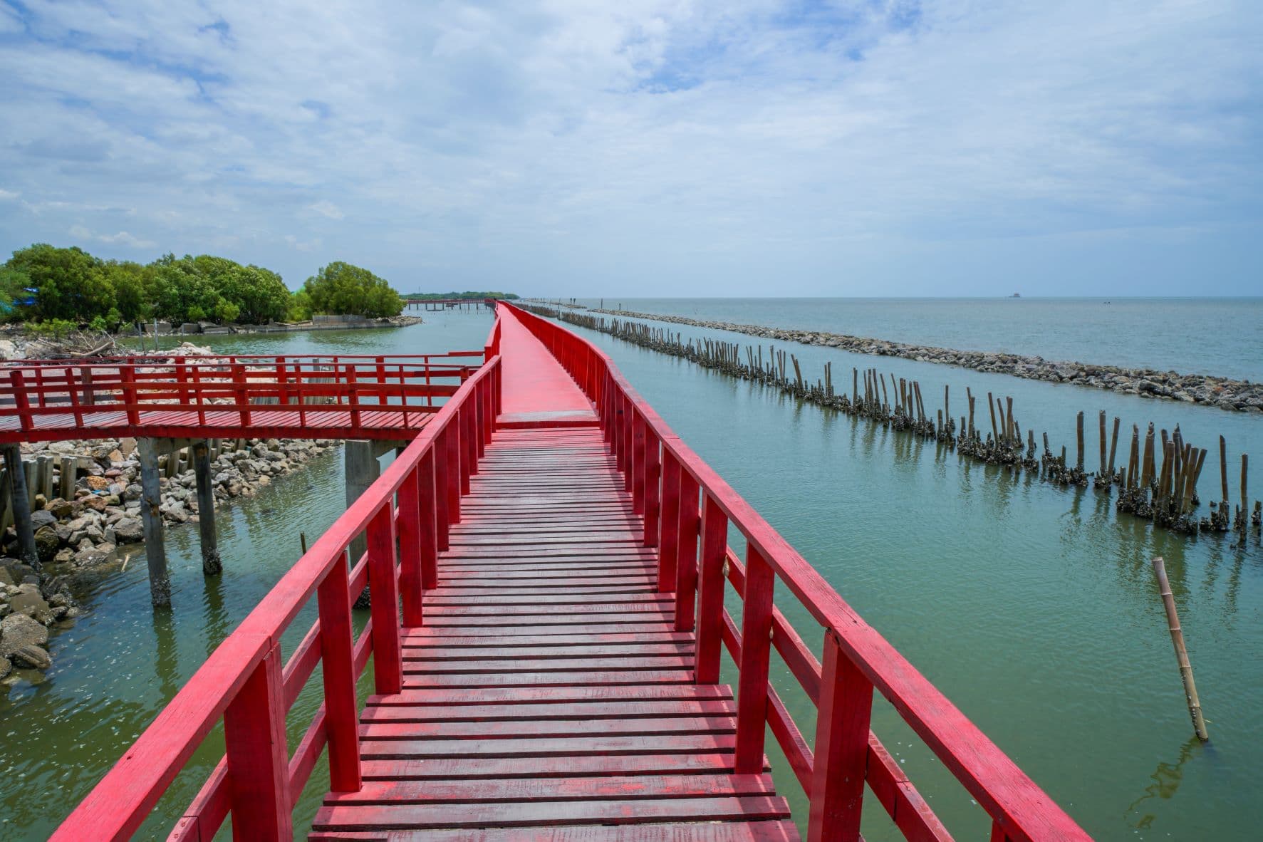 สะพานแดง จุดชมวิวปลาโลมา